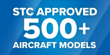 STC Approved 500+ Aircraft Models