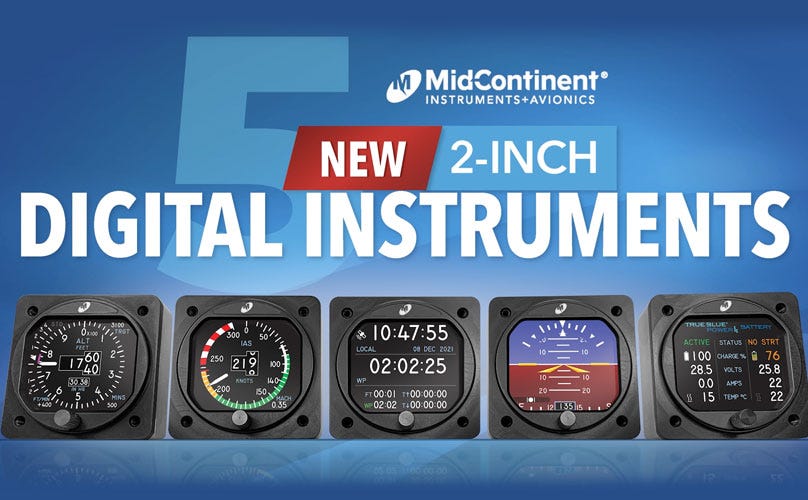 Read the Article: Five Flight Deck Instruments Join Mid-Continent's Flex Family