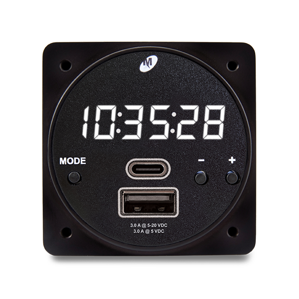 CHRONOS Digital Clock / MAX Power USB Chargers 