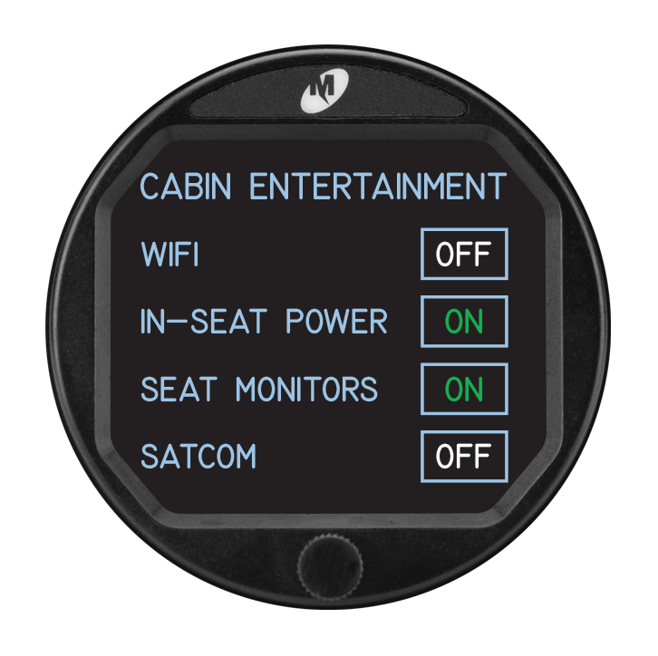 Example Custom Cabin Entertainment Indicator